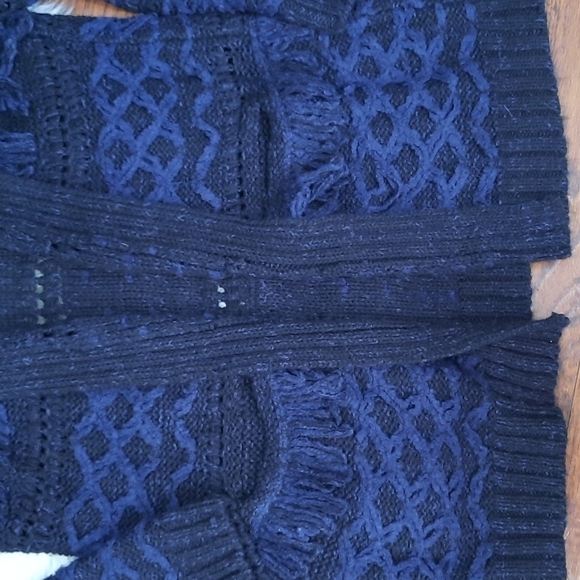 Lucky Brand Stevie Fringe Boho Cardigan Sweater - Picture 3 of 6